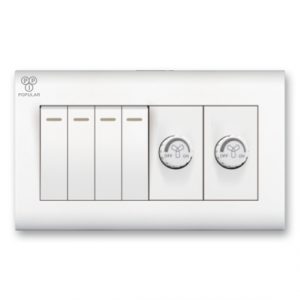 4 Gang 2 Dimmer 1