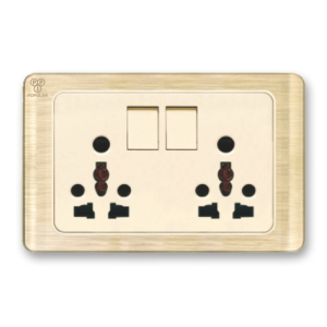 Double Power Socket 6 Pin