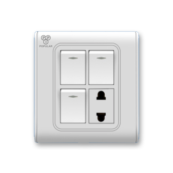 3 Gang 1 Socket 1
