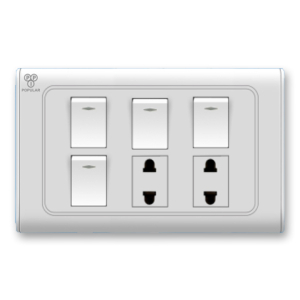 4 Gang 2 Socket 1