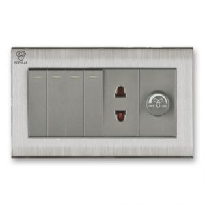 4 Gang 1 Socket 1 Dimmer