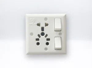 5 in 1 MULTI SOCKET  ( International Standards) LIGHT PLUG with DOUBLE SWITCH 6AMP-10AMP-13AMP 240 V (Heavy Duty)