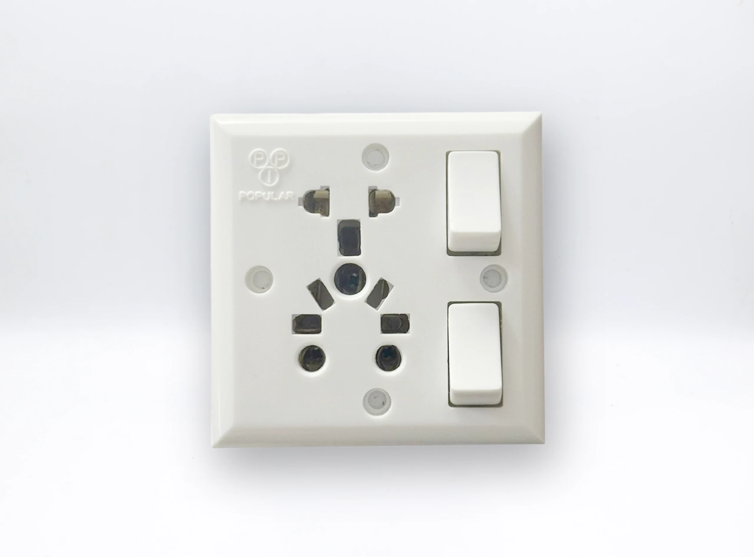 5 in 1 MULTI SOCKET ( International Standards) LIGHT PLUG with DOUBLE SWITCH 6AMP-10AMP-13AMP 240 V (Heavy Duty)