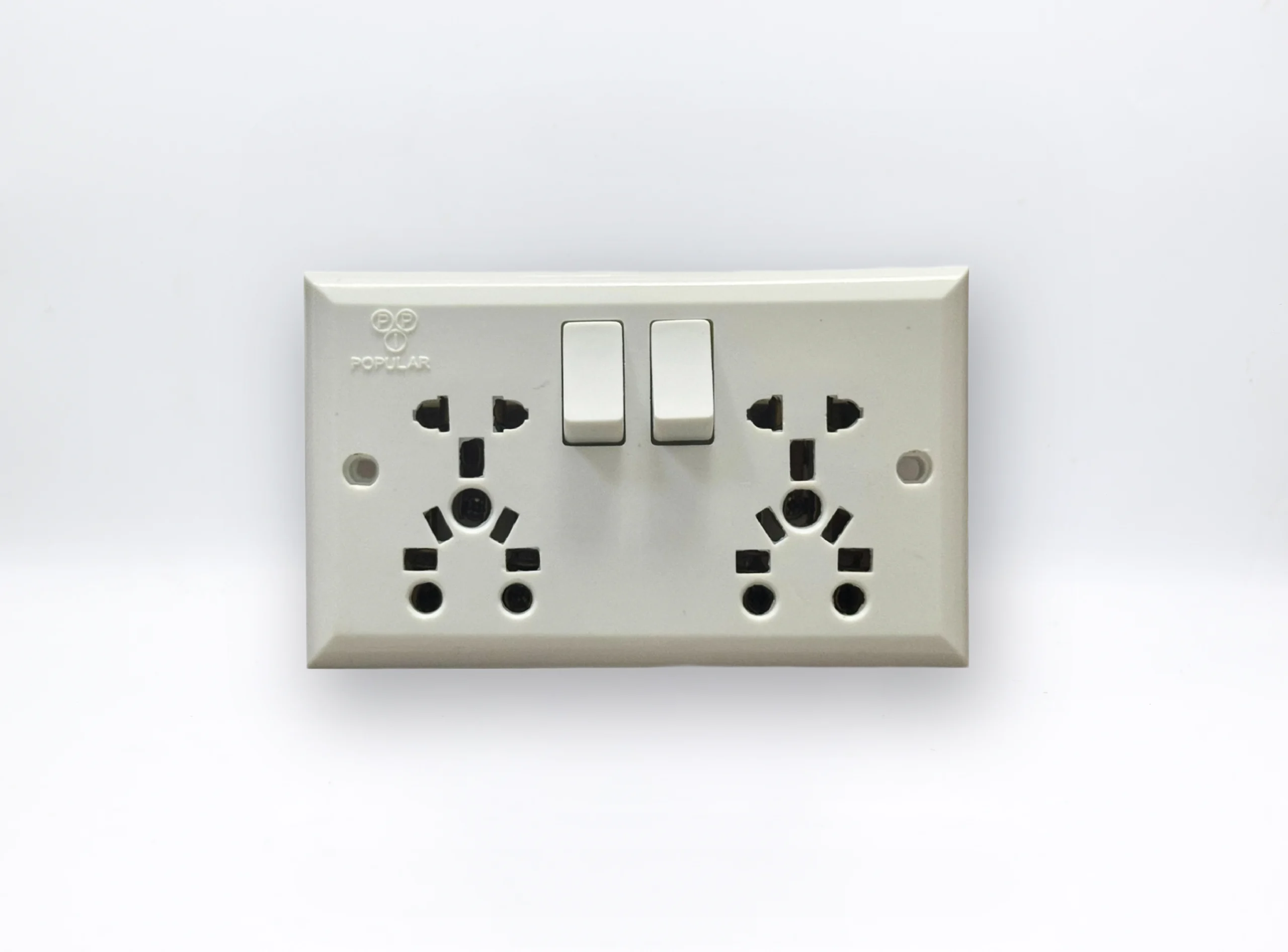 5 in 1 MULTI SOCKET DOUBLE ( International Standards) LIGHT PLUG with DOUBLE SWITCH 6AMP-10AMP-13AMP 240 V (Heavy Duty)